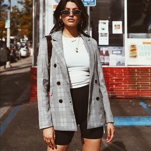 Princess Polly Chloe Fanti Blazer Grey